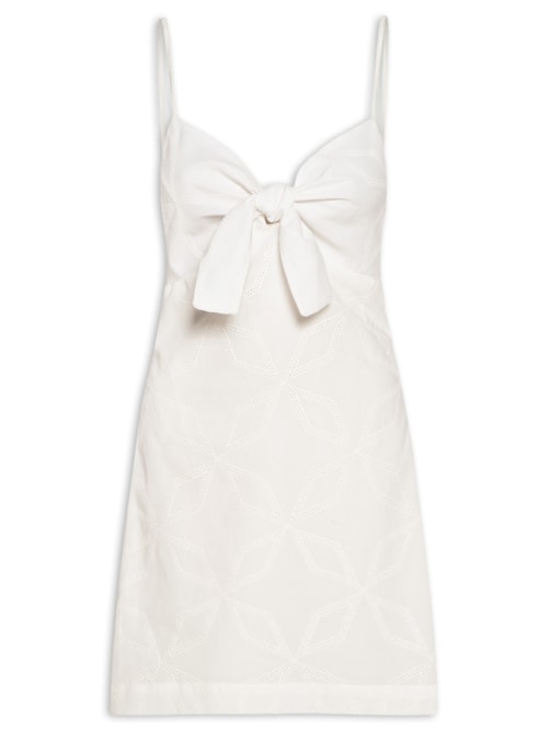 Vestido Curto Nó Busto – Branco