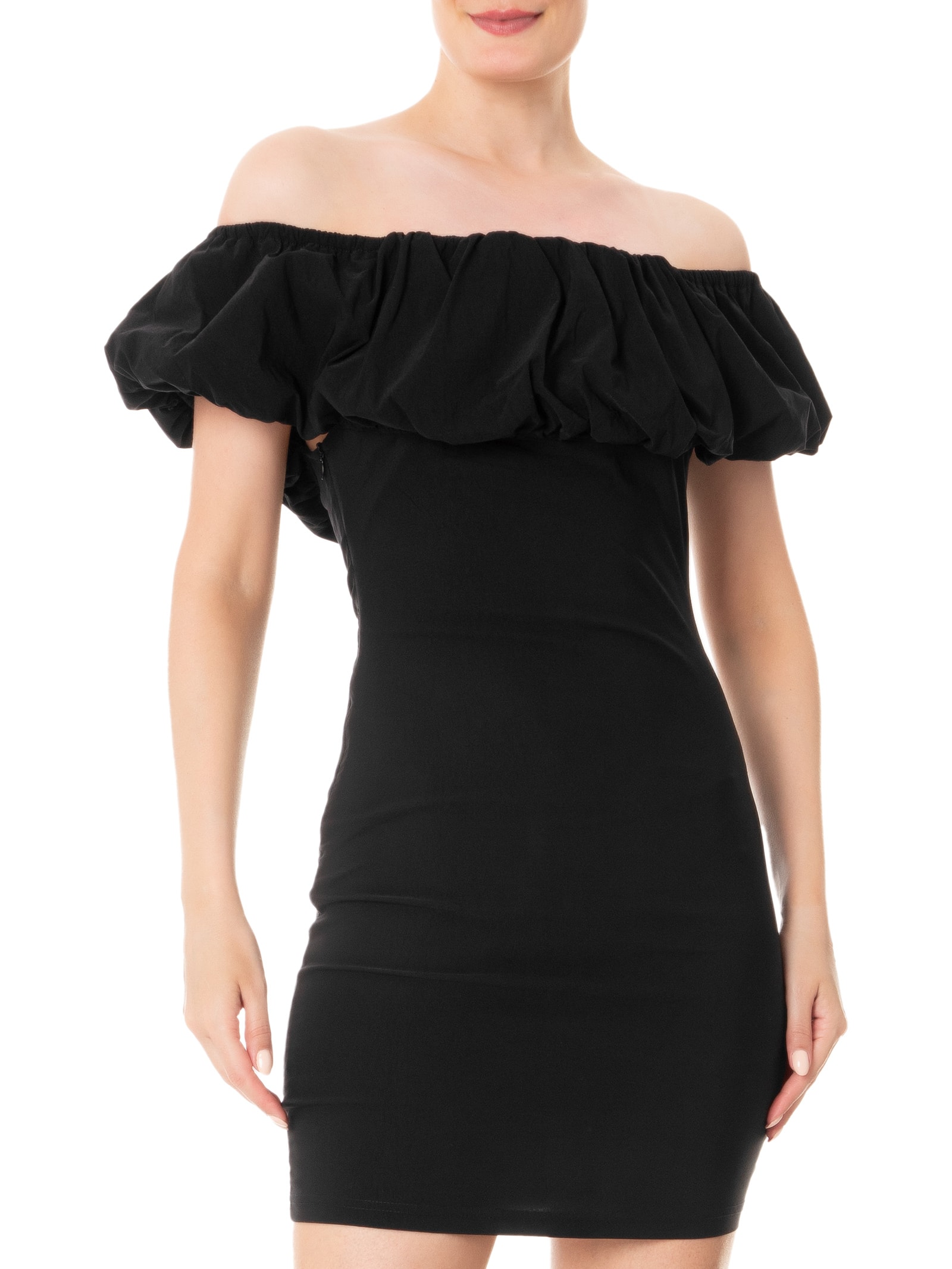 Vestido Curto Ombro a Ombro Preto Market 33