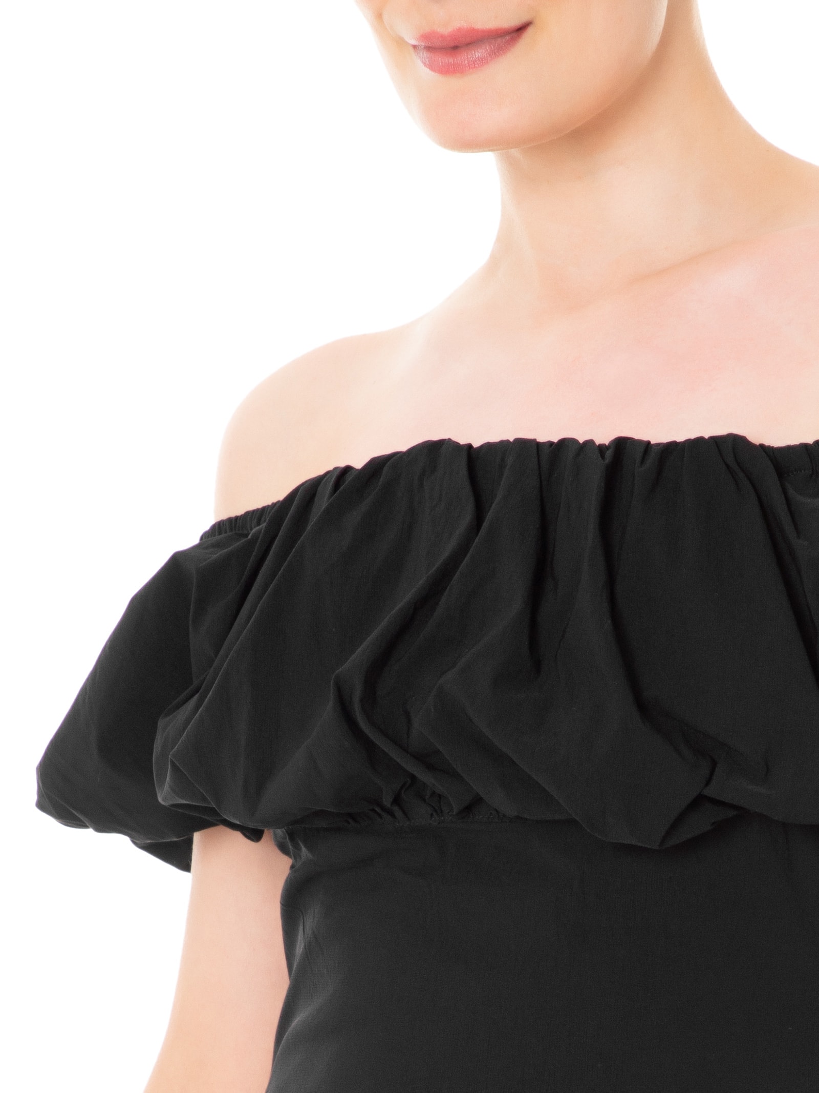 Vestido Curto Ombro a Ombro Preto Market 33