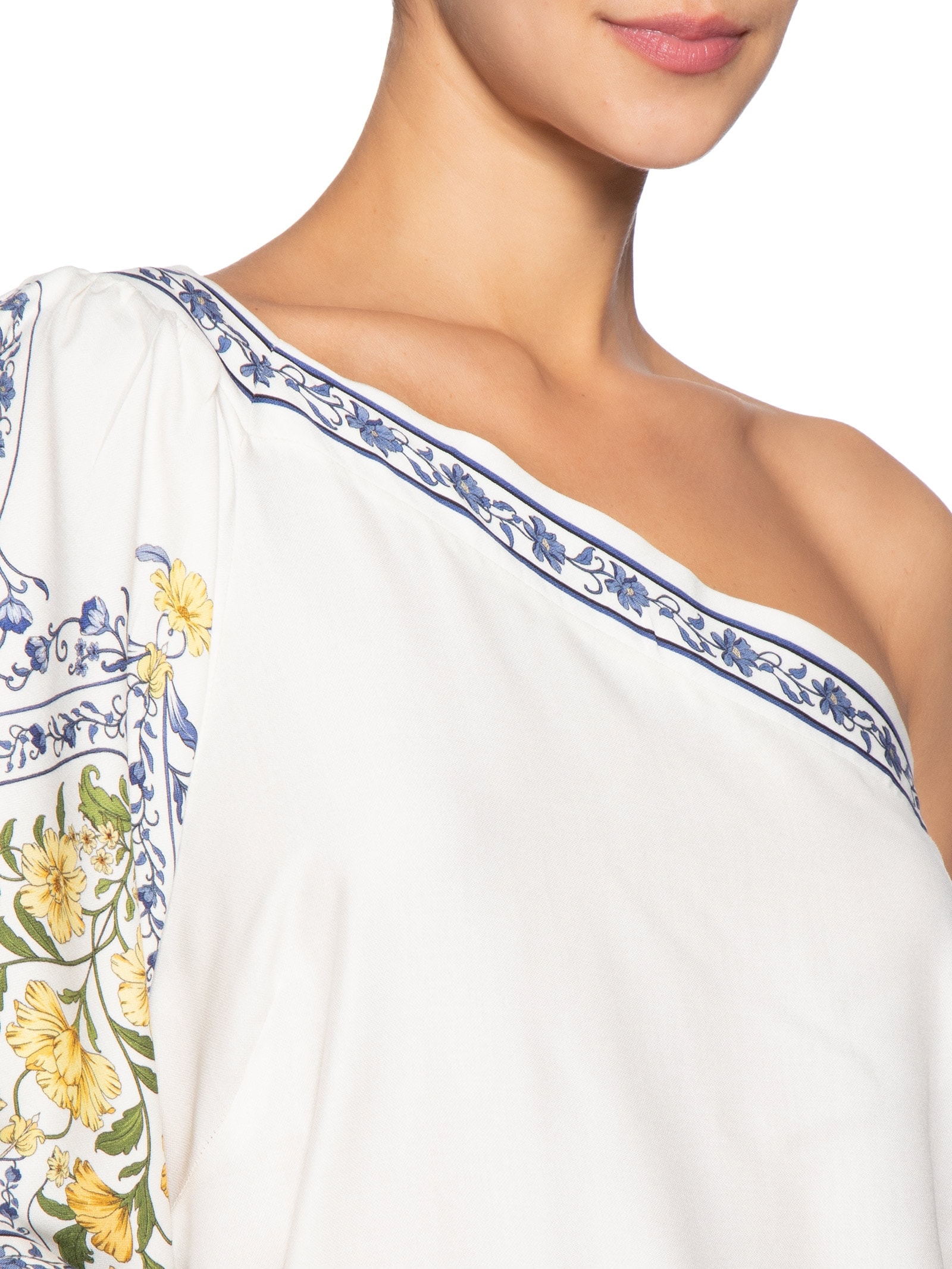 Vestido Curto Ombro Só Romance Boho Azul Farm