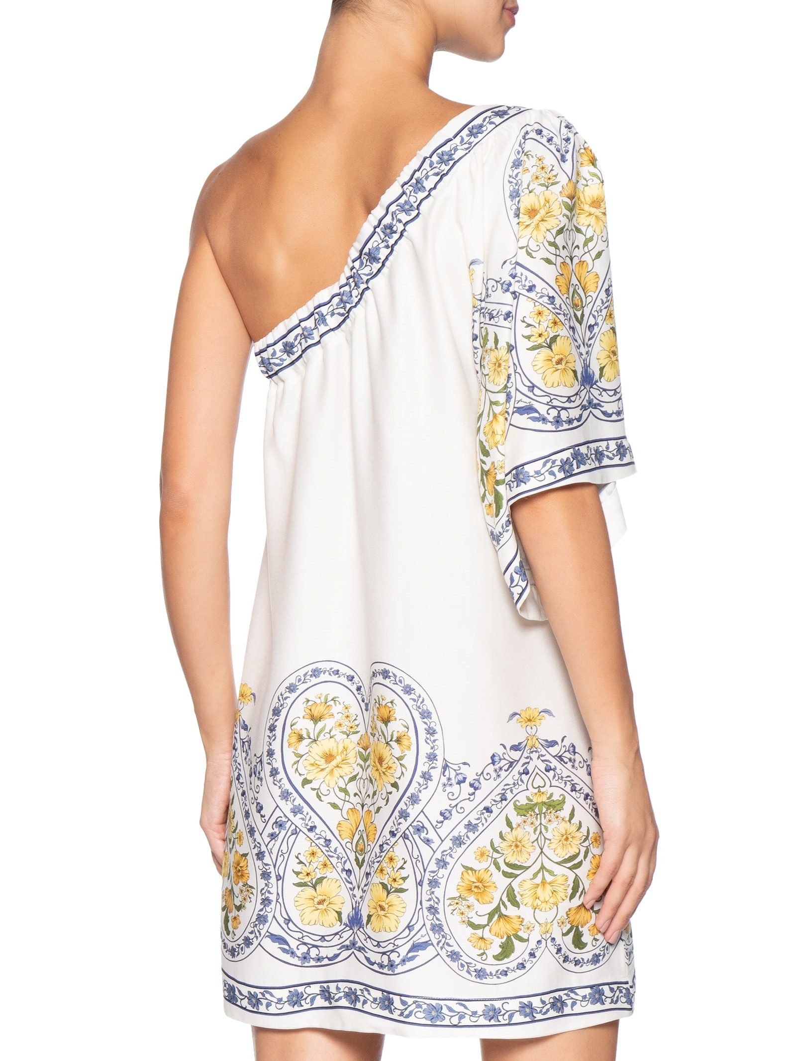 Vestido Curto Ombro Só Romance Boho Azul Farm