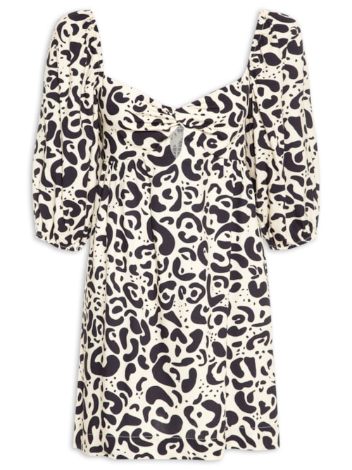 Vestido Curto Onça Lido - Animal Print