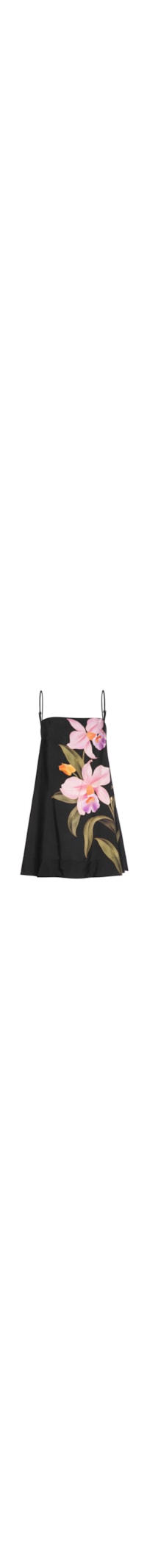 Vestido Curto Orquidea - Preto