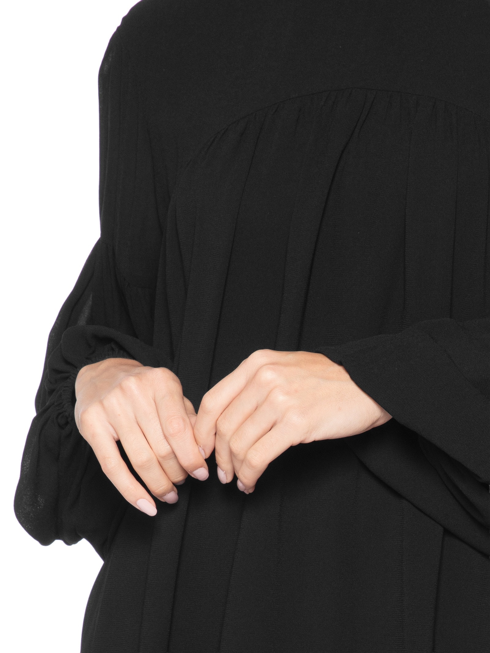 Vestido Curto Pala Liso – Preto Animale