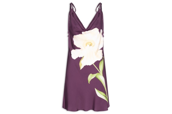 Vestido Curto Papoula - Roxo