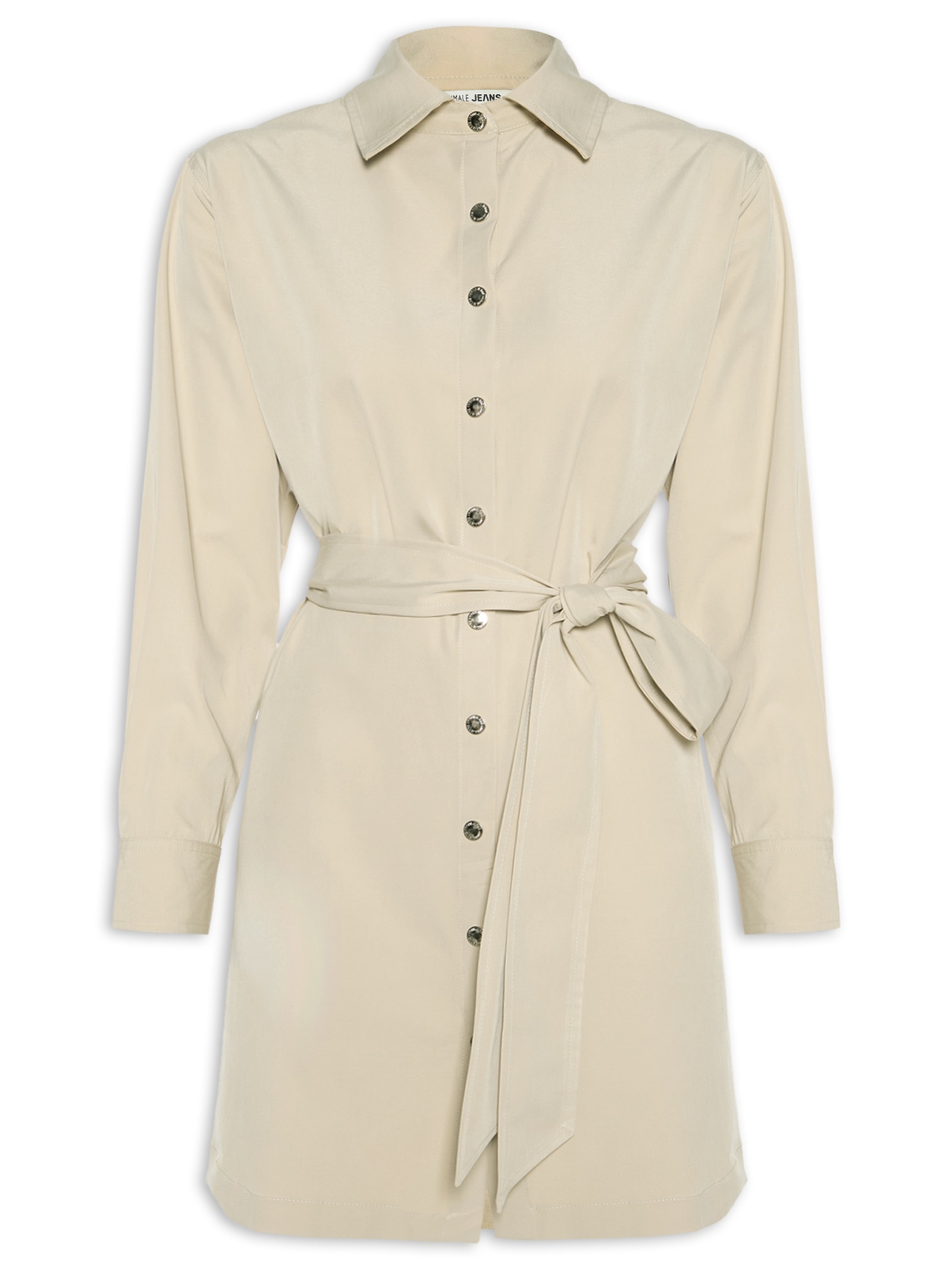 Vestido Curto Pence Cinza Animale Jeans