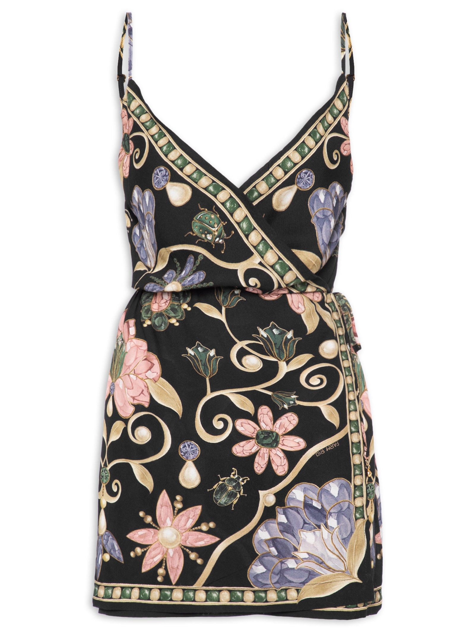 Vestido Curto Petra Preto Farm