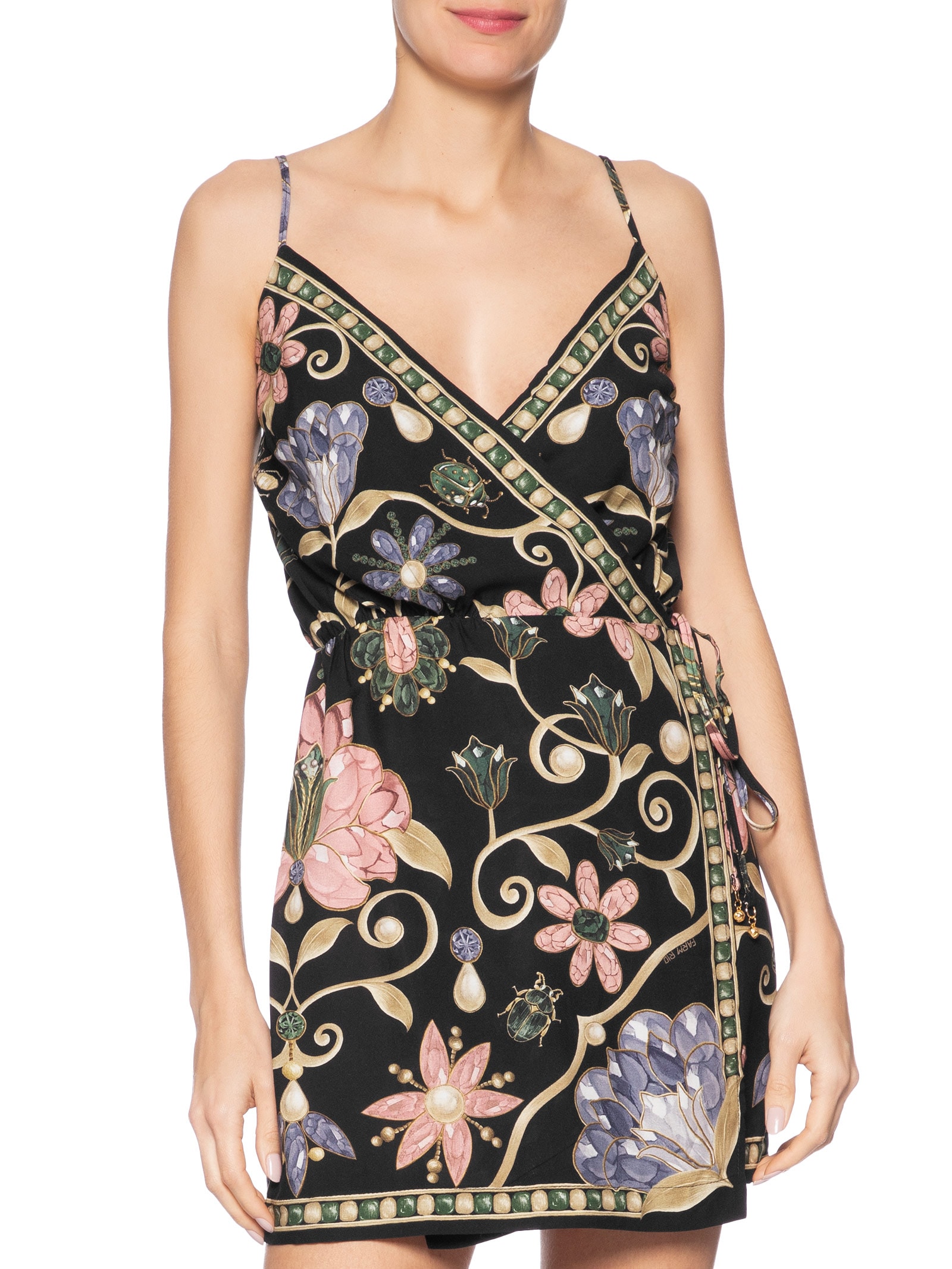 Vestido Curto Petra Preto Farm