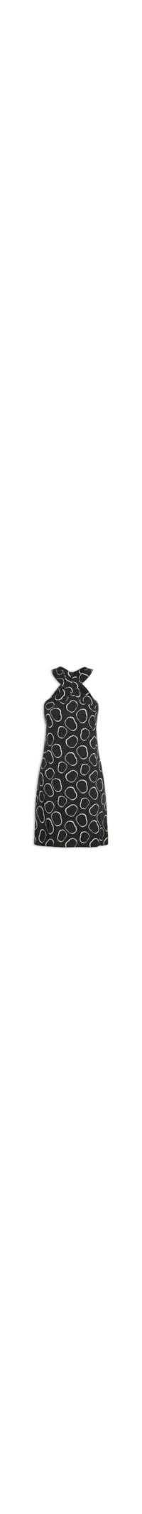Vestido Curto Pois Aro - Preto