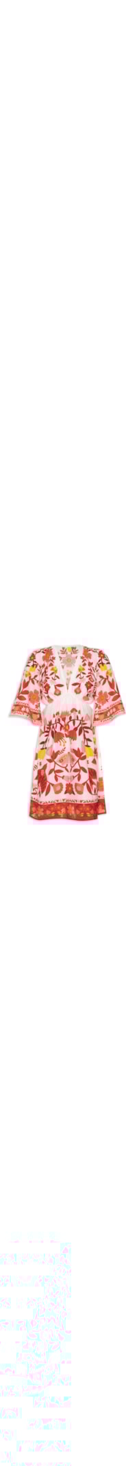 Vestido Curto Pomar Romântico - Vermelho