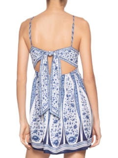 Vestido Curto Porcelana - Branco by FARM