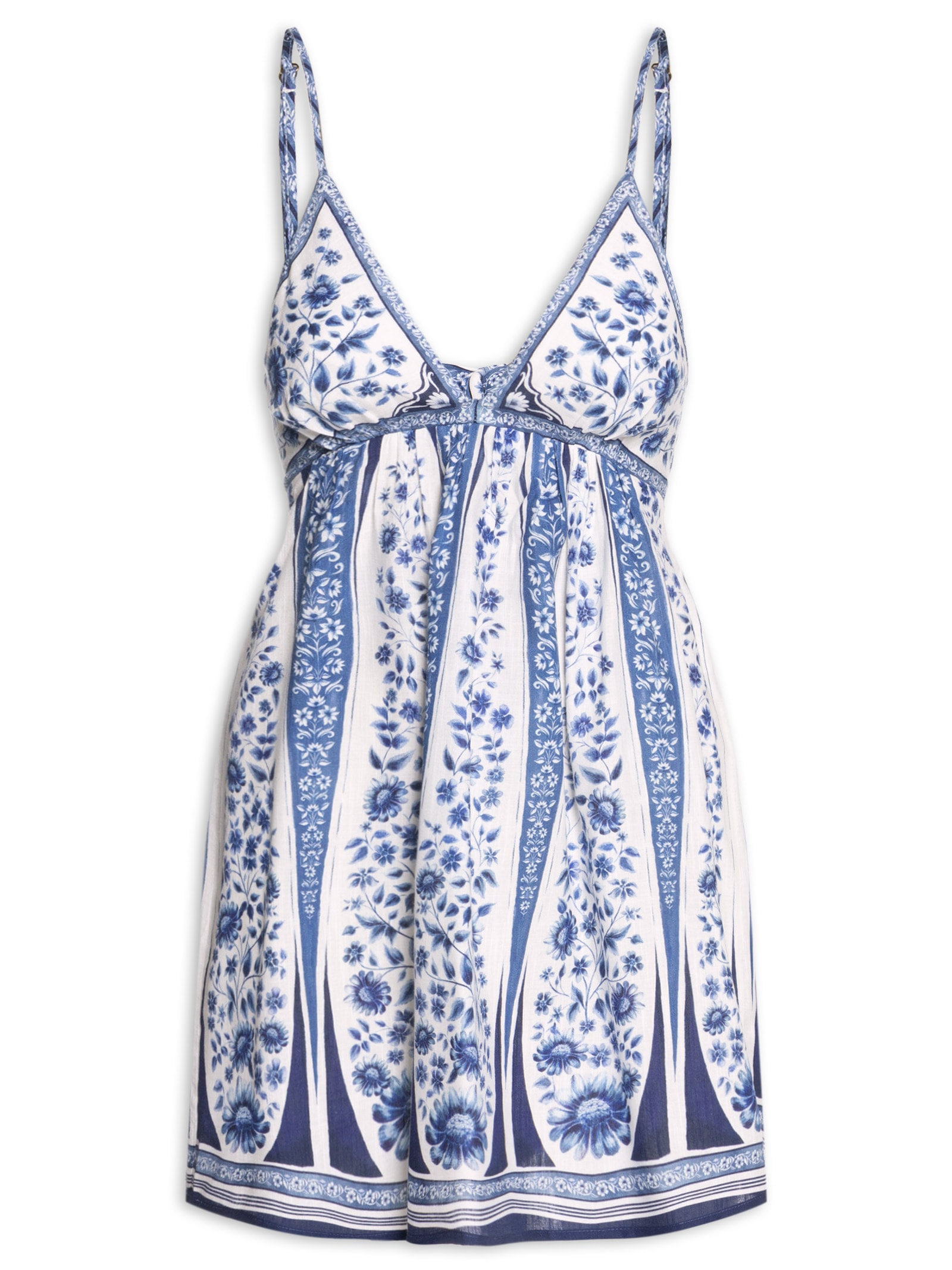 Vestido Curto Porcelana Branco Farm