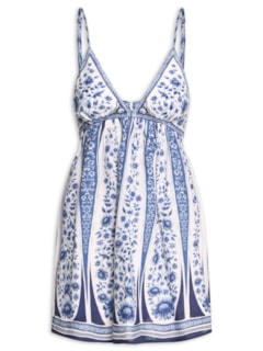 Vestido Curto Porcelana - Branco by FARM