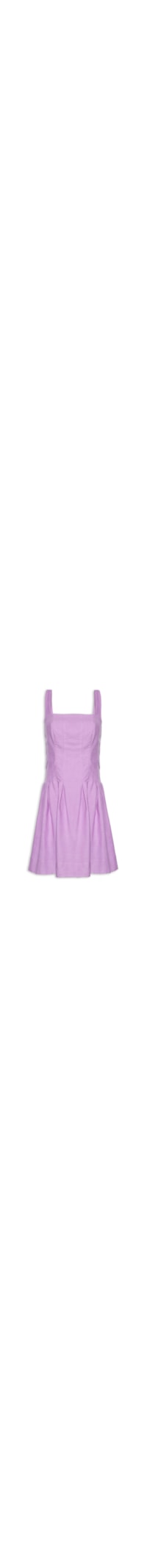 Vestido Curto Pregas - Roxo