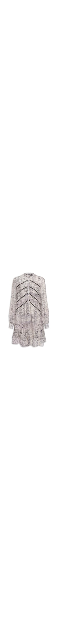 Vestido Curto Rendinhas Textura Tile - Preto