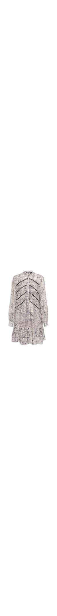 Vestido Curto Rendinhas Textura Tile - Preto