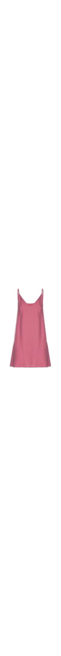 Vestido Curto Reto Decote em V - Rosa