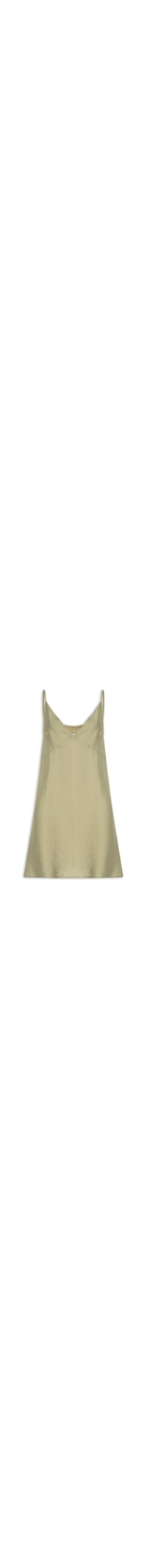 Vestido Curto Reto Decote em V - Verde