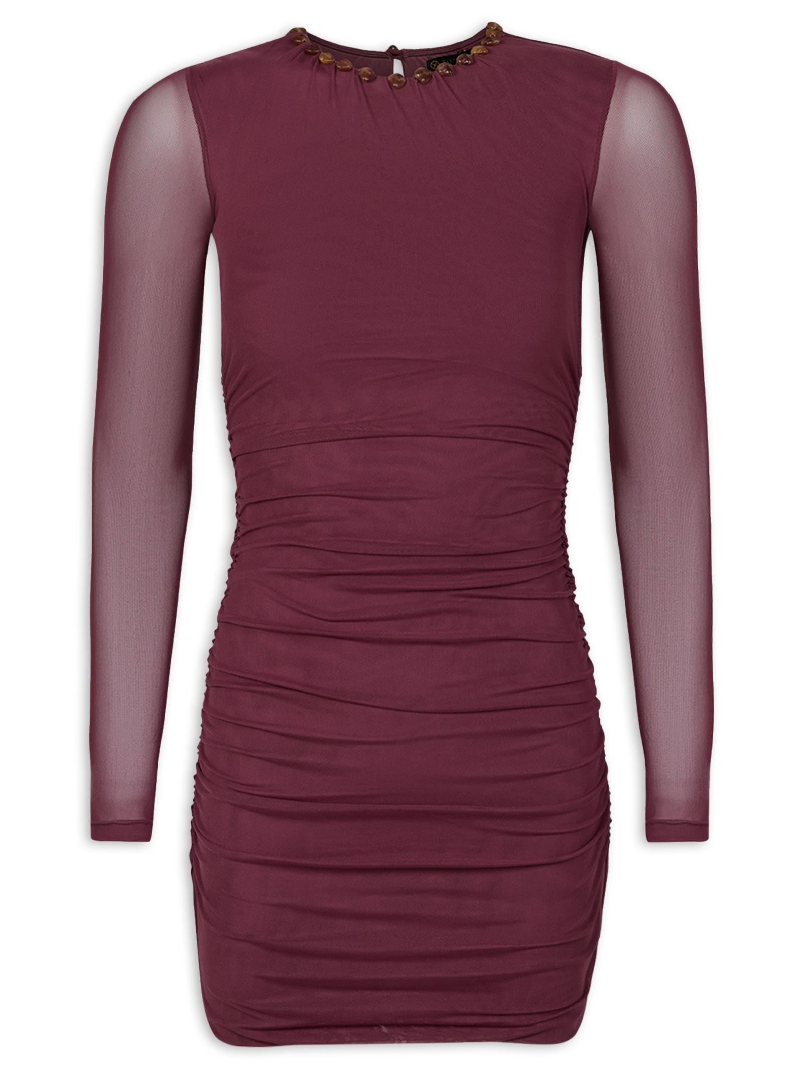 Vestido Curto Ridley Det Roxo Vix