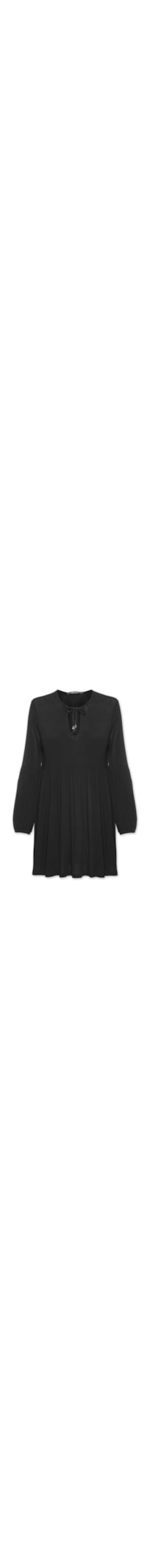 Vestido Curto Rodado Leve - Preto