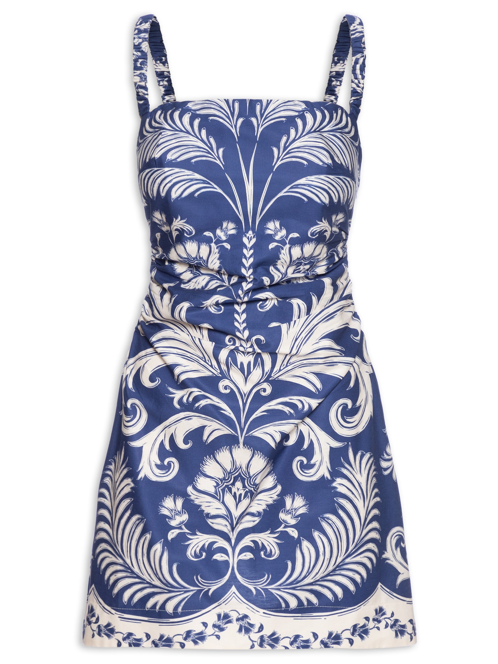 Vestido Curto Santorini Azul Farm