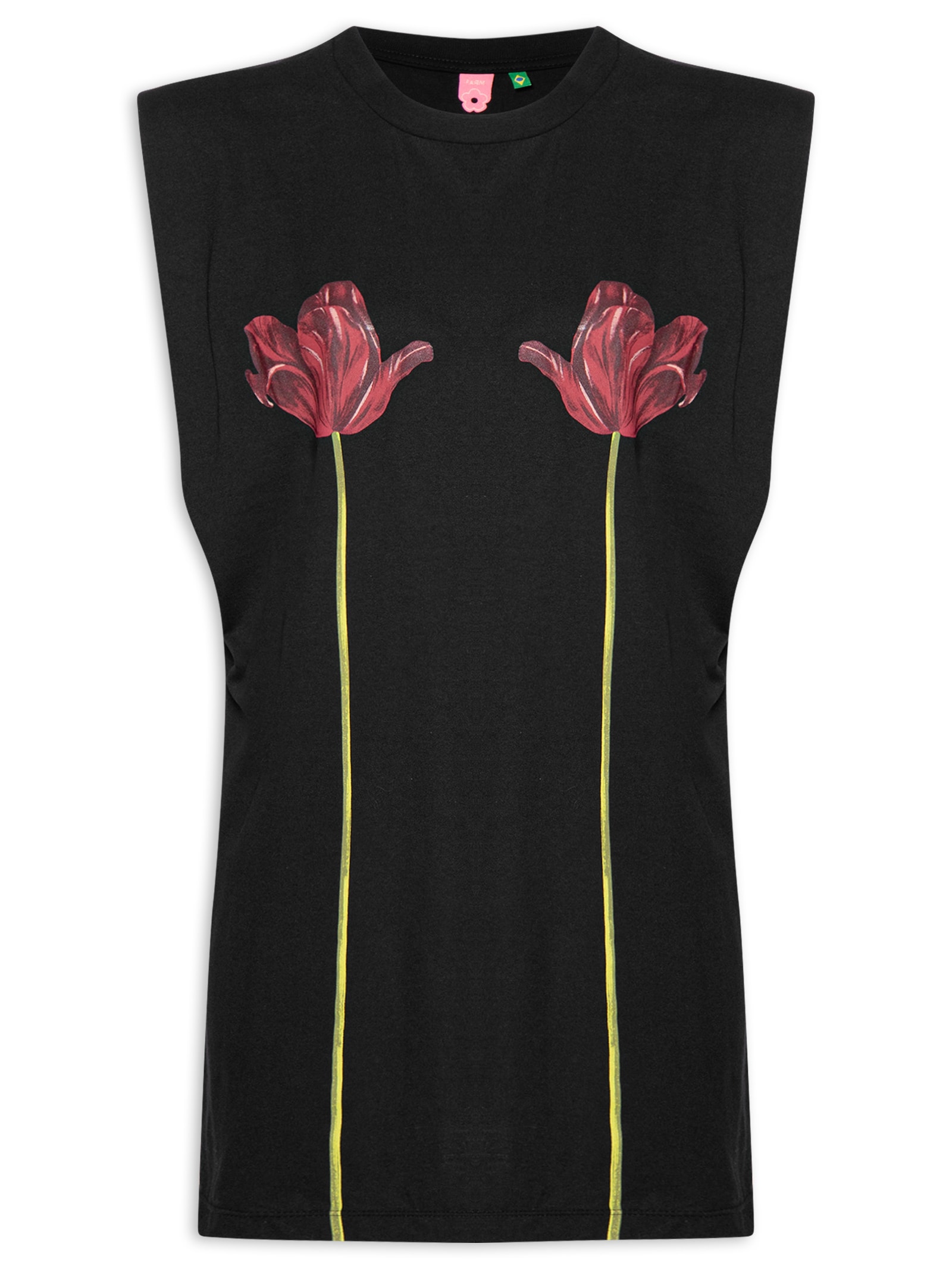 Vestido Curto Selva De Cor Preto Farm