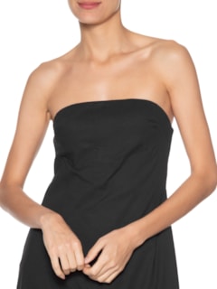 Vestido Curto Sem Alça - Preto by FARM
