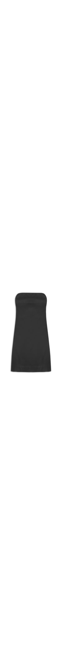 Vestido Curto Sem Alça - Preto