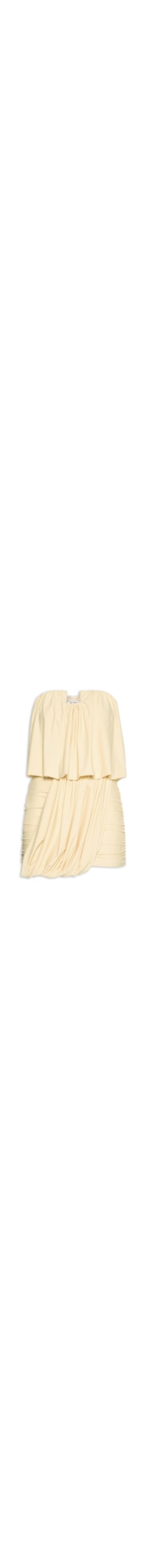 Vestido Curto Sem Alças - Amarelo