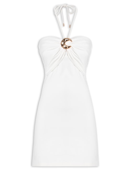 Vestido Curto Sem Alças – Branco