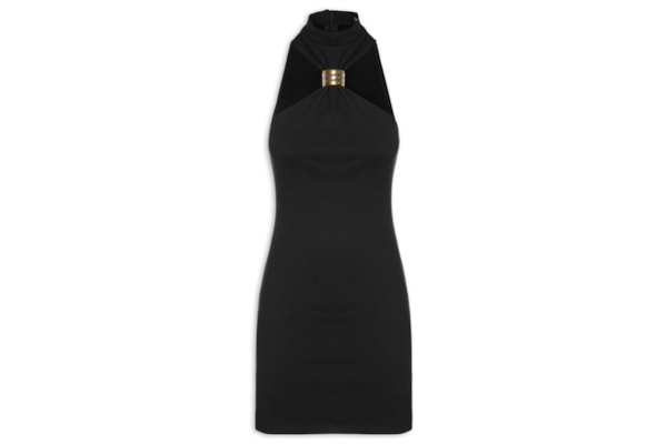 Vestido Curto Sem Mangas - Preto