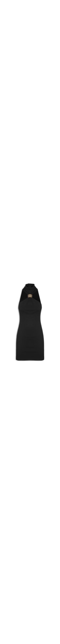Vestido Curto Sem Mangas - Preto