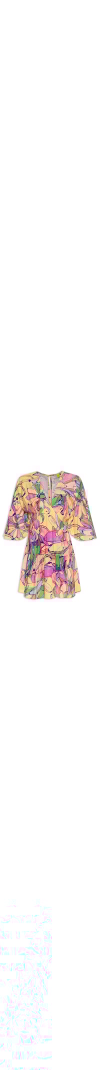 Vestido Curto Sonho De Banana - Amarelo