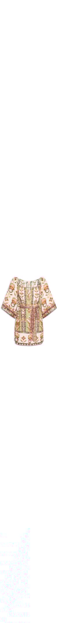 Vestido Curto Tapete de Cor - Verde