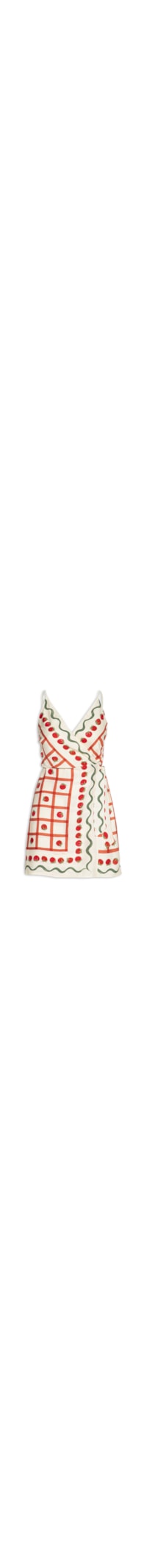 Vestido Curto Transpasse Lenço Tomatinho – Vermelho