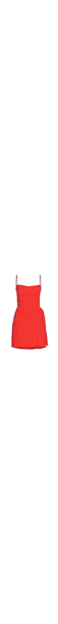 Vestido Curto Transpasse - Vermelho