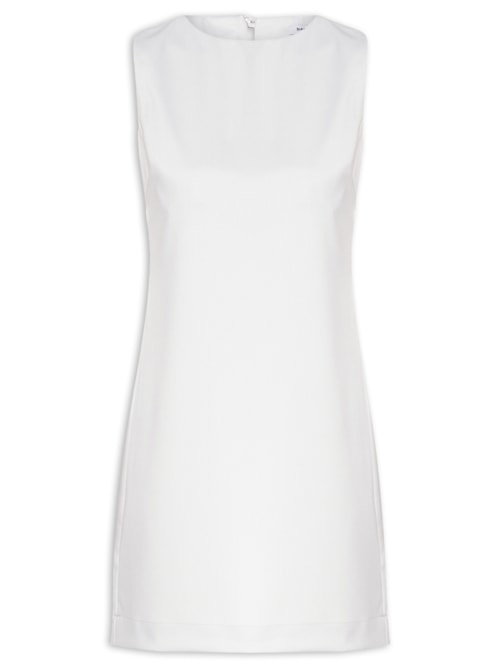 Vestido Curto Trapézio – Cinza