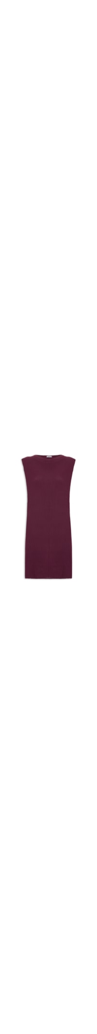 Vestido Curto Tricot Boxy - Vinho