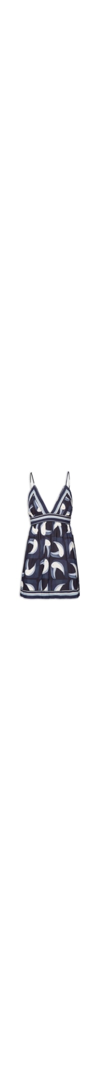 Vestido Curto Tuca Tropical - Preto