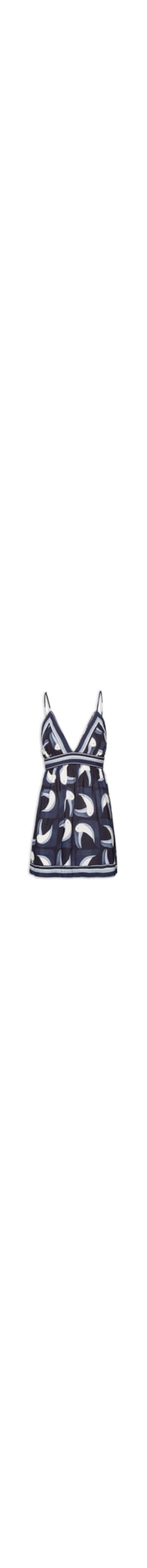 Vestido Curto Tuca Tropical - Preto