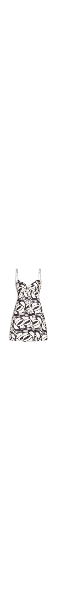 Vestido Curto Tuca Xadrez - Preto