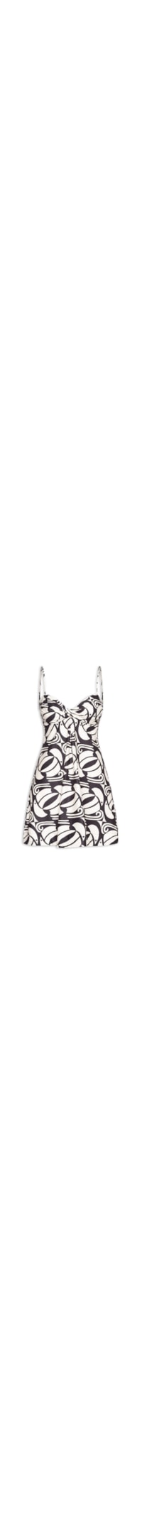 Vestido Curto Tuca Xadrez - Preto