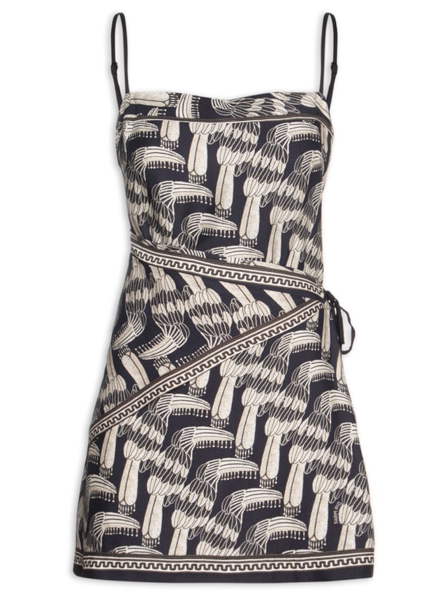 Vestido Curto Tucanário - Preto by FARM