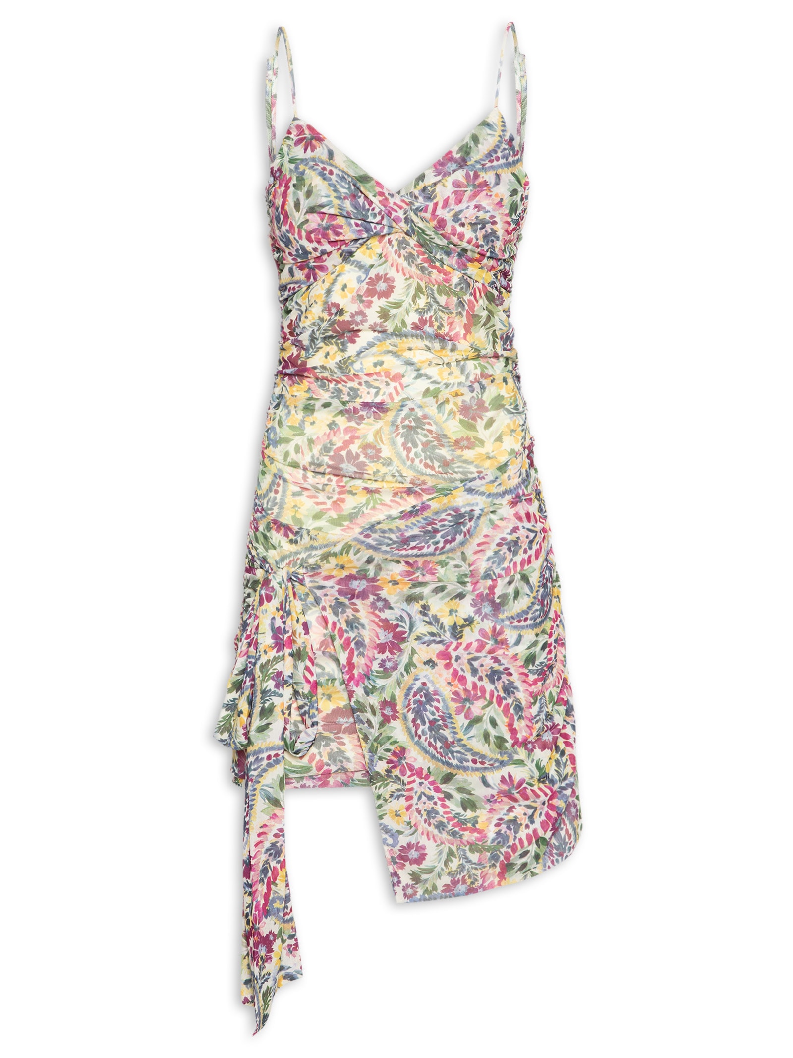 Vestido Curto Tule Brisa De Flor Rosa Farm