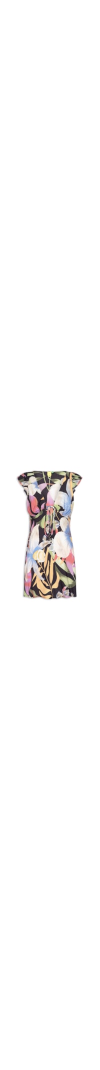 Vestido Curto Vento De Flor - Preto