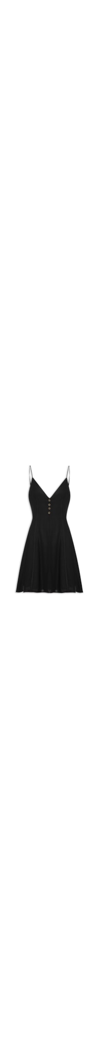 Vestido Curto Viés Alcinha - Preto