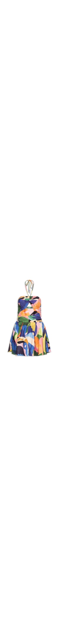 Vestido Curto Voo Tropical - Azul