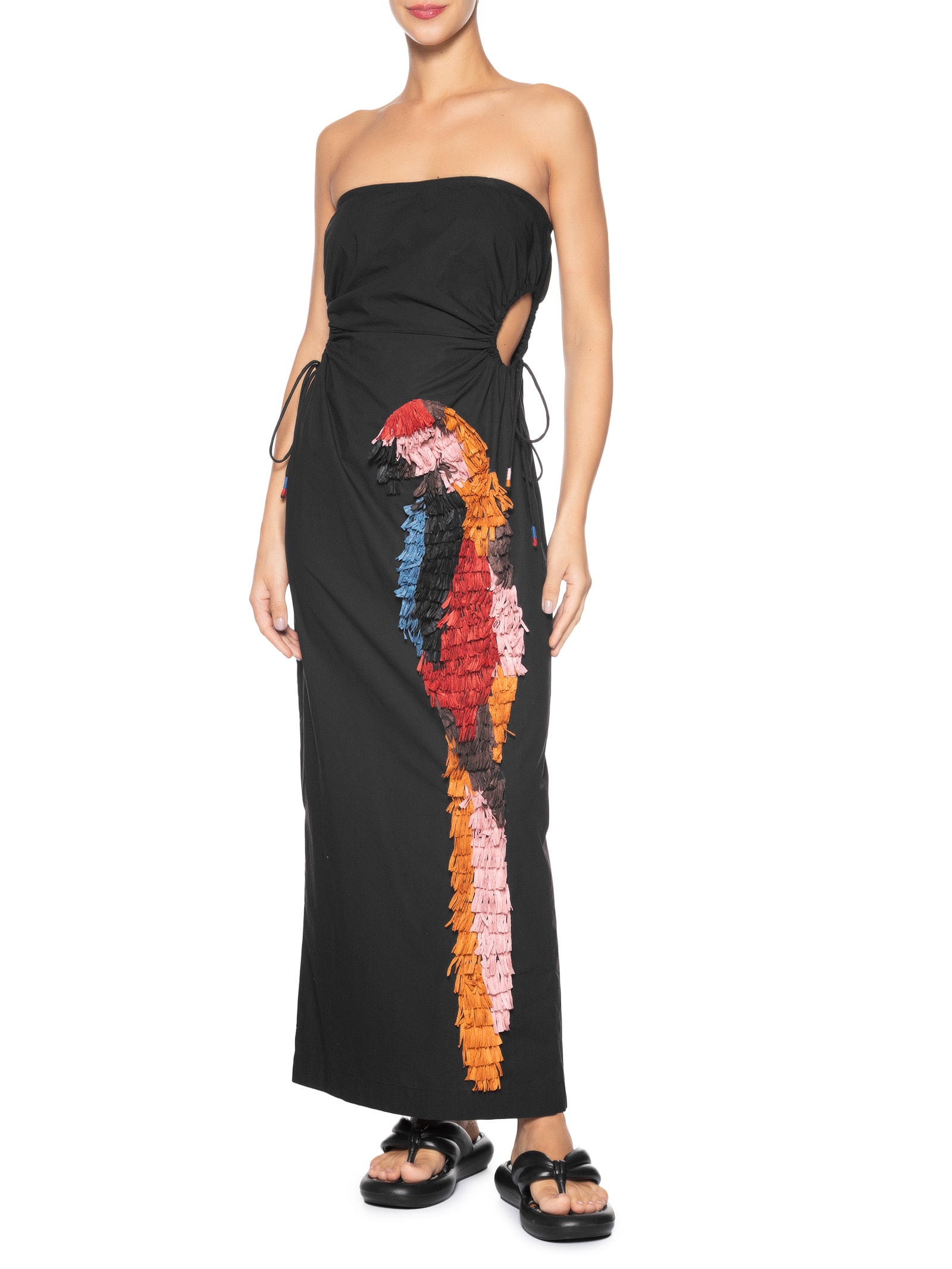 Vestido Cutwork Araraquara Preto Farm