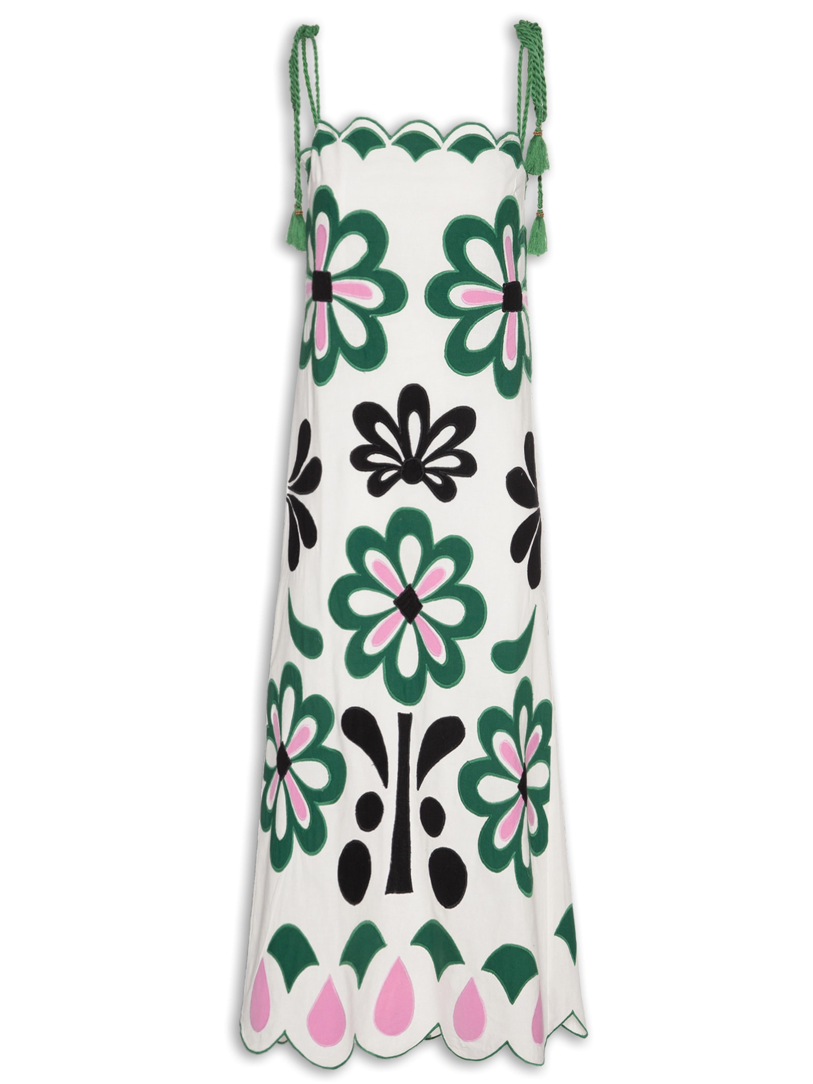 Vestido Cutwork Florara Branco Farm