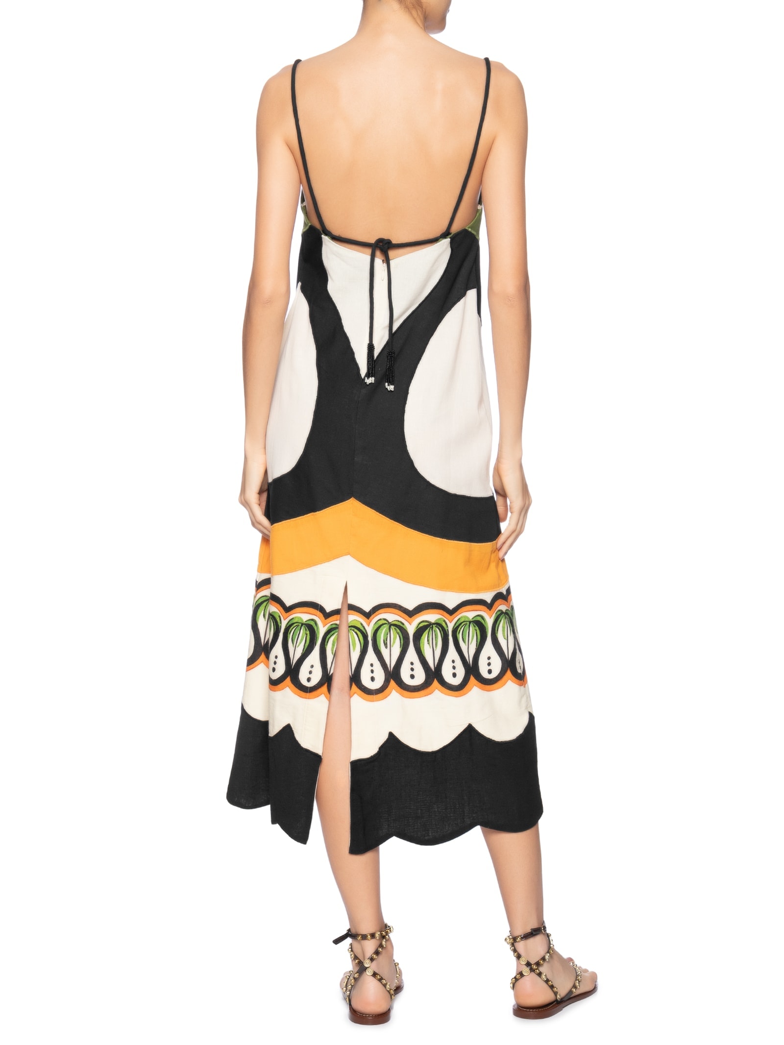 Vestido Cutwork Floresta de Onda Off White Farm